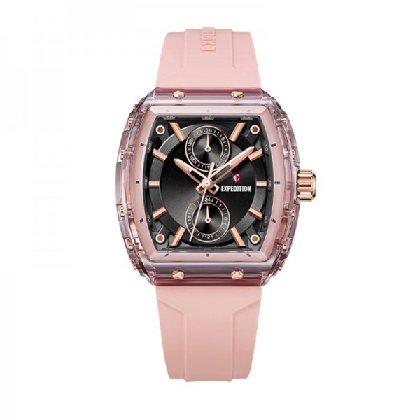 Expedition 6814 Rosegold Black Pink Rubber Lady MFRRGBAPN